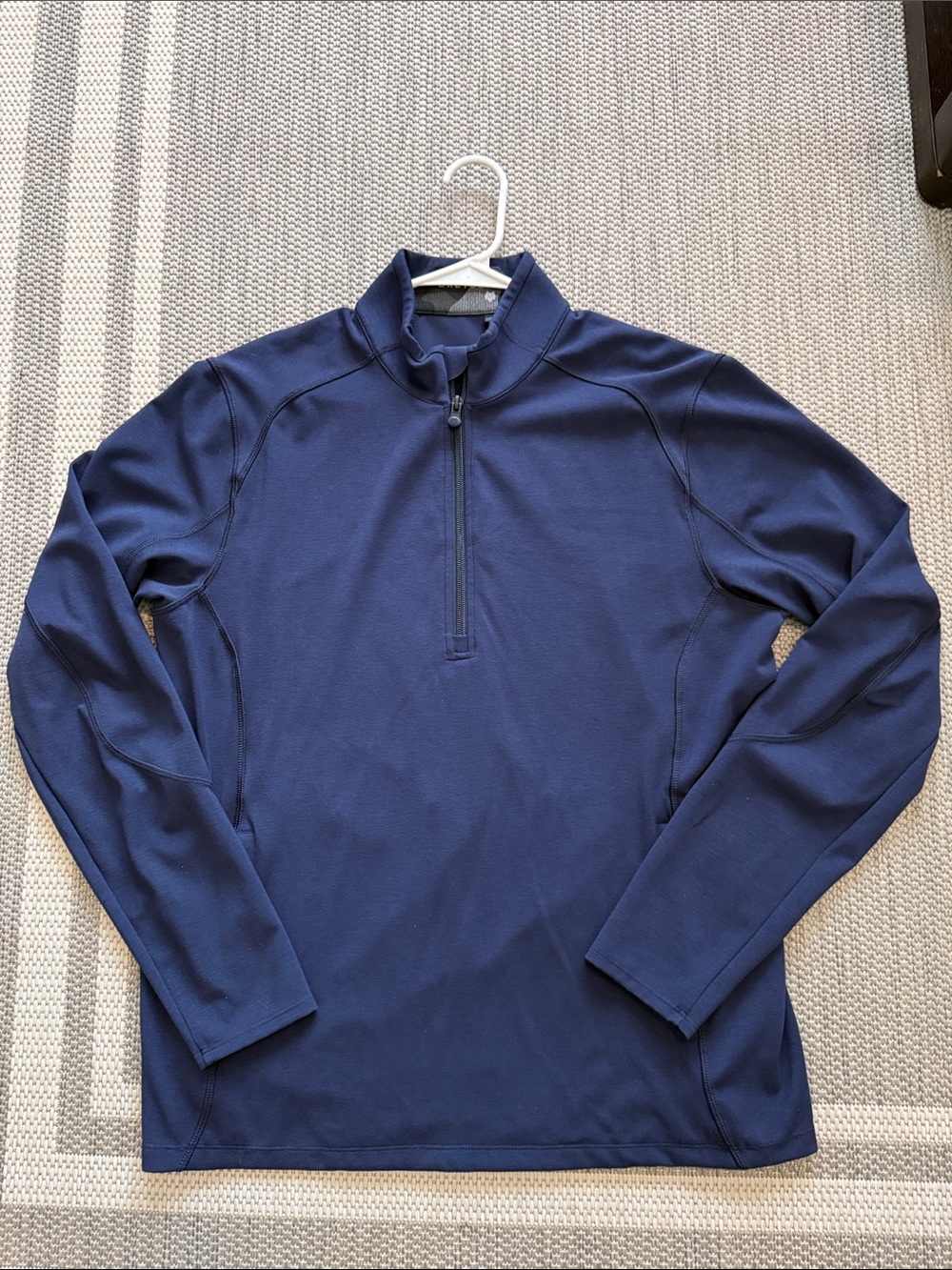 Greyson Sequoia Navy Men's Quarter-Zip Pullover
